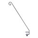 thumbnail image 3 of Soporte colgante de hierro con forma de gancho de pastor para exteriores, ideal para farolillos de patio. 1 gancho, 3 of 9