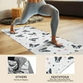 thumbnail image 4 of French Bulldog Hot Yoga Mat Towel Non Slip for Hot Yoga - Quick-Drying Yoga Mat Cover with 4 Corner Pockets with Travel Bag - Hot Yoga Towel Non Slip 74"x26", 4 of 6