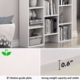 thumbnail image 2 of TribeSigns Modern Bookcase, 5-Shelf Storage Organizer Bookshelf with 14-Cube Display for Home Office, Living Room and Bedroom, 2 of 5