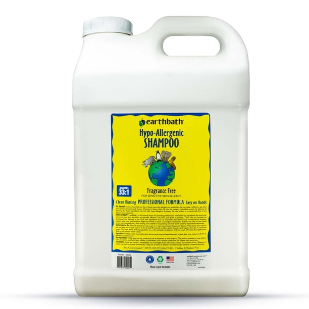 Champú para Perros earthbath Hipoalergénico Sin Fragancia 9.5 L
