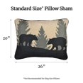 thumbnail image 2 of Donna Sharp Pillow Sham - Bear Walk Plaid Lodge Decorative Pillow Cover with Bear Pattern - Standard Size, 2 of 4