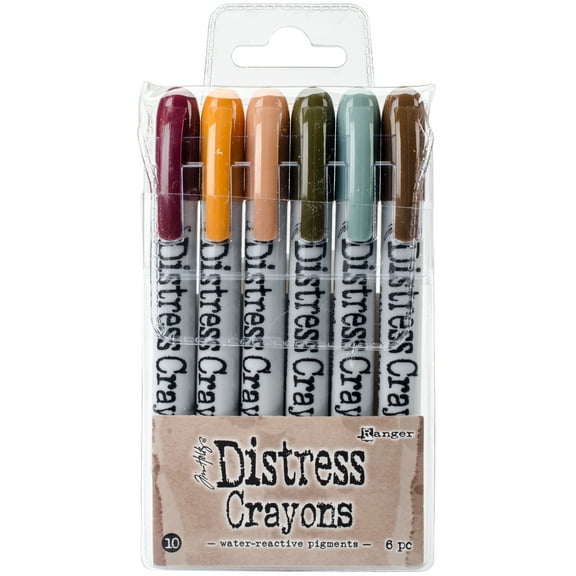 Tim Holtz Distress Crayons: Set Number 12, Vintage Colors