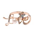 thumbnail image 3 of Valentine's Day Series Gold Electroplating Rose Napkin Ring - Gold (: 5*4cm), 3 of 12