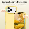 thumbnail image 4 of Smooth Liquid Silicone Case for iPhone 17 Pro Max 6.9", Shockproof Protective Phone Cover,Yellow, 4 of 6