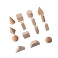 thumbnail image 2 of Dalazy 15Pcs Wood Geometric Solids 3D Shapes Stacking Toy for Kids Babies, 2 of 9