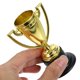 thumbnail image 2 of FELTECHELECTR 12 mini vasos de plástico dorados, premios de recompensa para niños, medallas pequeñas, regalos para niños, trofeos dorados (6 trofeos + 6 medallas), 2 of 7