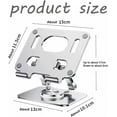 thumbnail image 7 of CLIQKWEN Rotating Stand for Laptop,3 in 1 Portable Adjustable 360° Rotating Base,Foldable Laptop Stand for Tablets,Laptops and Phones (Silver+Gray), 7 of 7