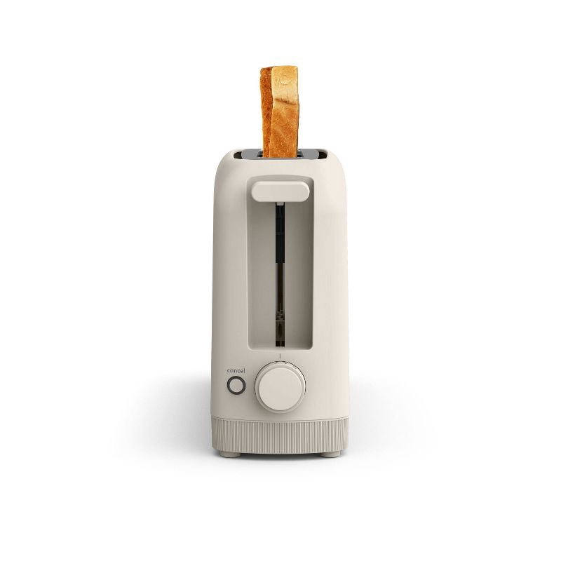 2-Slice Slim Toaster: Metal, 900W, Spot Clean, 6.85" H, 3.58" D, 14.88" W, 1.98 lbs