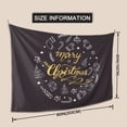 thumbnail image 3 of YFYANG Golden Merry Christmas Doodle Tapestry, Bedroom Dormitory Living Room Decoration Tapestrys Wall Hanging , 80 x 60 in, 3 of 8