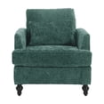thumbnail image 6 of Tcbosik Mid Century Modern Accent Chair, Chenille Fabric Upholstered Armchair, Single Sofa Chair for Bedroom, Living Room, Waiting Room, Emerald Color, 6 of 9