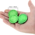 thumbnail image 3 of QuanTara St. Patrick's Day Plastic Coins, 50-Pack Gold & Green Foil Coins for Party Favors, Treasure Hunt Game, Table Scatter Decorations, 3 of 6