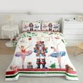 thumbnail image 2 of Manfei Ballet Dancer Full Size Comforter Sets,Christmas Festival Bedding Comforter Set,Cartoon Nutcracker Soldier Bedding Sets For Girls,,Microfiber Bedroom Decor Reversible,3 Pieces, 2 of 8
