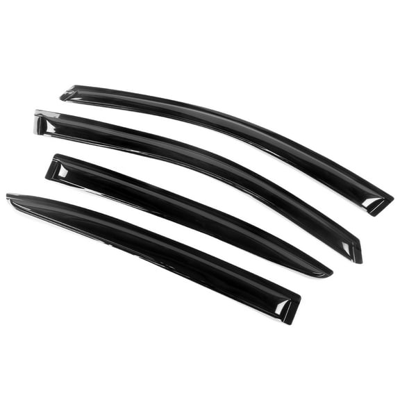 Ikon Motorsports Compatible with 08-14 Dodge Avenger Acrylic Window Visors Vent Windshield Deflector Rain Guard 4Pc Set Outside Mount 2008 2009 2010 2011 2012 2013 2014