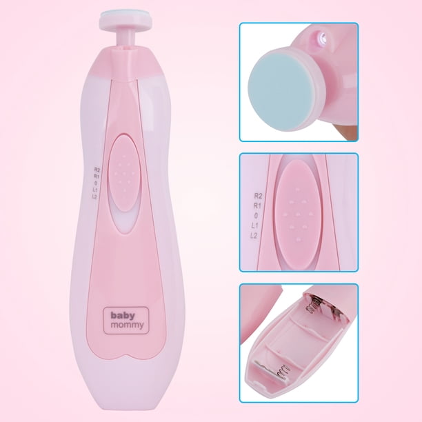Baby Nail Trimmer, Safe Baby Nail Clipper Trimmer Dedos y u?as Dispositivo de esmerilado eléctrico(Rosado) Ecomeon no