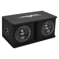 thumbnail image 1 of Skar Audio Caja de subwoofer ventilada dual de la serie SDR cargada de 8" y 1400 W | SDR-2X8D4, 1 of 5