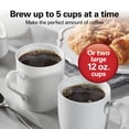 thumbnail image 5 of Hamilton Beach Front Fill 5-Cup Programmable Drip Coffee Maker Machine with Glass Coffee Pot, Cafetera, Black, 5 of 11