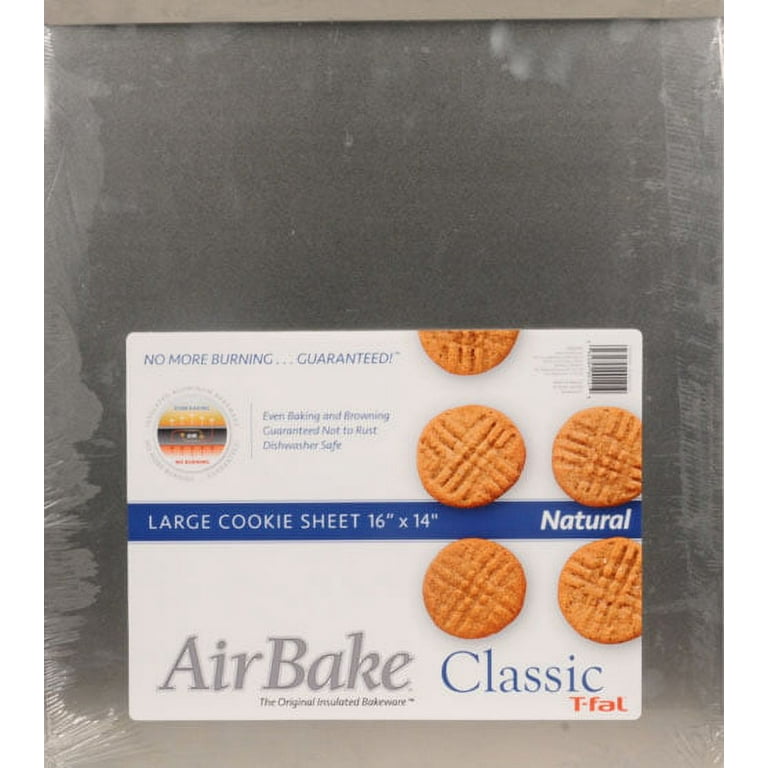 T Fal Airbake Natural Cookie Sheet 3 Piece Variety Set Silver - Office Depot