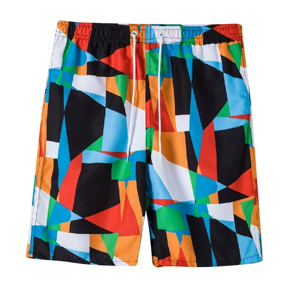 fartey Shorts de Plage Aztèques pour Hommes Grande Taille Taille Élastique Cordon de Serrage Séchage Rapide Poches Décontracté Ample Vacances Fête