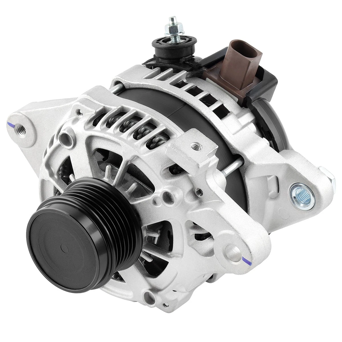 NURATIT Alternator Fit for Toyota Corolla 2014 2015 2016 2017 2018 2019 L4 1.8L - 12V 125Amp CW 6 Groove Clutch Pulley, Replace OE 11776 104211-3300 27060-0T240 104211-3303 104211-3301 400-52498R