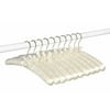Whitmor Satin Hangers - Set of 10 - Bone - Adult Use