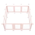 thumbnail image 6 of Dog Whelping Box, 60x59x23 in Transparent Plastic Dog Whelping Pen for X-Large Sized Dogs, Waterproof Puppy Playpen with Windows & Door Lock, Durable, 6 of 12