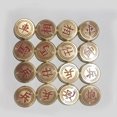 thumbnail image 3 of Chinese Chess Set with Chessboard, Solid Brass, Portable Folding Size, Large Adult, Gift Box Included, 3 of 4