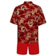 thumbnail image 4 of Ocealan Costume de Kung-Fu pour Garçons Enfants Brodé Rouge Arts Martiaux Taichi Uniforme de Performance Traditionnel Rouge-g 130, 4 of 6