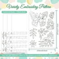 thumbnail image 2 of 9 Sheets Inch Stick and Stitch Embroidery Patterns Non-woven Fabrics Water Soluble Embroidery Stabilizers Flower 297x210mmm, 2 of 8