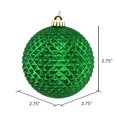 thumbnail image 3 of Vickerman N188404D 2,75 Po. Boule de Durian Verte Pailletée Ornement 12 par Sac, 3 of 3