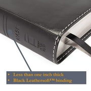 Nasb, Thinline Bible, Leathersoft, Black, Red Letter Edition, 2020 Text, Comfort Print, (Hardcover)