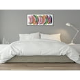 thumbnail image 7 of Kate and Laurel Sylvie Bright Abstract Framed Canvas Wall Art by Jessi Raulet of Ettavee, 18x40 Gray, Modern Colorful Brushstrokes Art for Wall, 7 of 7