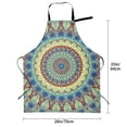 thumbnail image 5 of Lsque Round Mandala1 Waterproof Apron Chef Aprons for Men Heavy Duty Chemical Work Apron Extra Long Grilling Aprons with Adjustable Bib Apron, 5 of 9