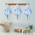 thumbnail image 5 of 6PCS Dish Towels and Dish Cloths Reuseable Dishcloths Sets for Washing Dishes, Cooking, Baking Size 11" x 11" Blue Watercolor Floral Pattern, 5 of 9