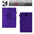 thumbnail image 4 of Allytech Case for Samsung Galaxy Tab A 10.1 inch 2016 Model (SM-T580/ SM-T585/ SM-T587), Auto Sleep Wake Smart Card Slots Pen Holder Magnetic Snap Flip Stand PU Leather Case, Purple, 4 of 10