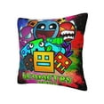 thumbnail image 2 of Geometry Dash Cute Throw Pillow Case Shell Soft Pillowcase Throw Covers For Couch Sofa Home Decoration, 2 of 9