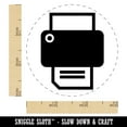 thumbnail image 2 of Printer Icon Self-Inking Rubber Stamp Ink Stamper - Yellow Ink - Small 3/4 Inch, 2 of 7