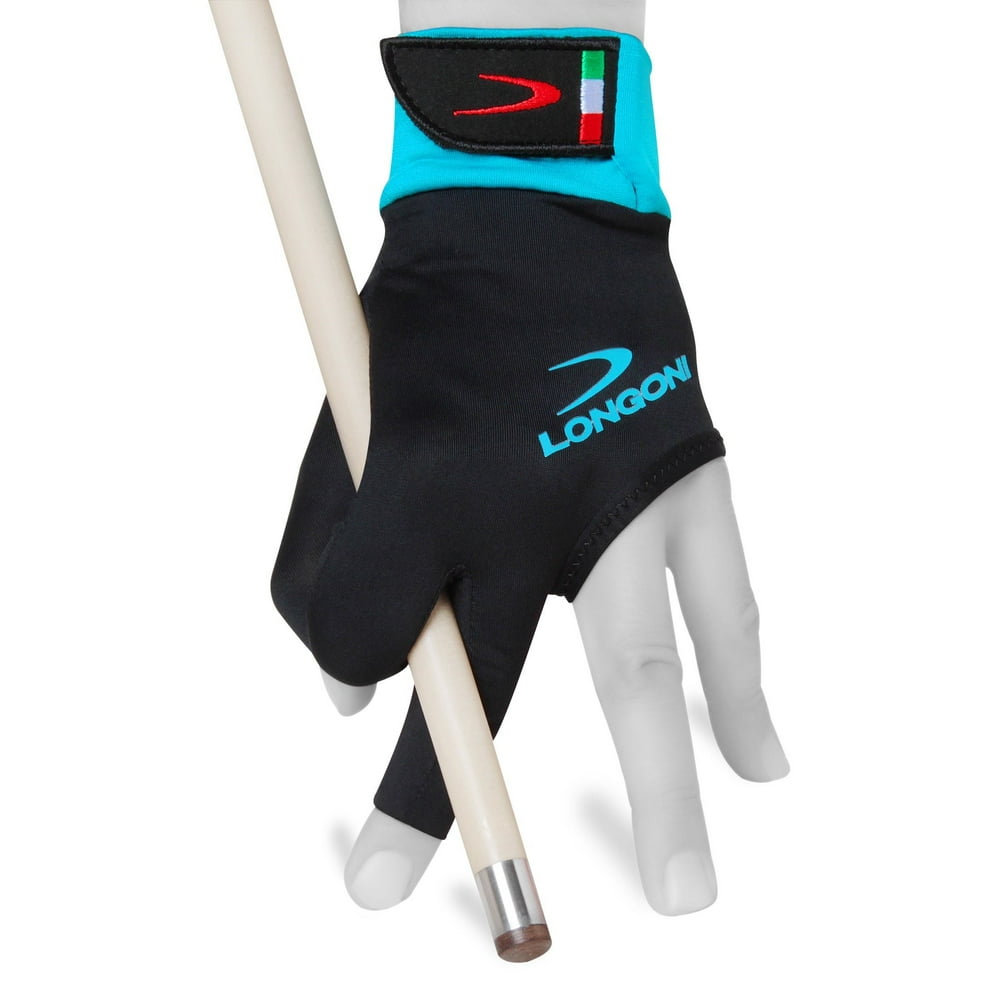 Longoni Sultan 2.0 Billiard Pool Cue Glove for Left or Right Hand Black
