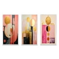 thumbnail image 2 of Designart "Serendipitous Circular Geometric Serenity VI" Modern Geometric Framed Wall Art Set Of 3 - Gold Abstract Frame Canvas Set For Living Room Decor, 2 of 6