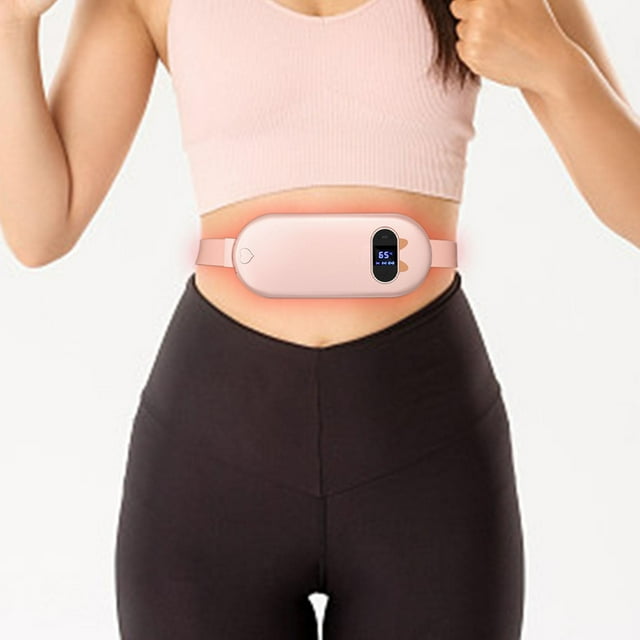 Dvkptbk Chauffe Mains New Portable Menstrual Heating Pad, Heating Belt, Vibration Belt, During Cramps, Relieve Stomach Pain and Menstrual Period Home & Garden