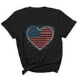 thumbnail image 2 of HOMADLES Men Flag Graphic Tee Independence Day Crewneck Muscle Stretch T Shirt Short Sleeve Black 3XL, 2 of 5