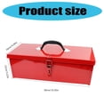 thumbnail image 3 of Portable Metal Tool Box Case With Sturdy Handle Suitable For Garage Truck & Camping Use Hobbyists And Repair Enthusiasts, 3 of 8
