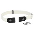 thumbnail image 1 of Qarigey Cinturón unisex Cinturón de cintura de goma sin hebilla Correa de cintura elástica para pantalones Pantalones vaqueros, blanco Type3 NO3 Qarigey AP000884-03, 1 of 6