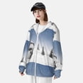 thumbnail image 3 of Kdxio Snowman And Christmas Tree Print Women Men Sun Protection UPF 50+ Jackets Zip Up Long Sleeve Hoodie Hiking Lightweight with Pockets, 3 of 7