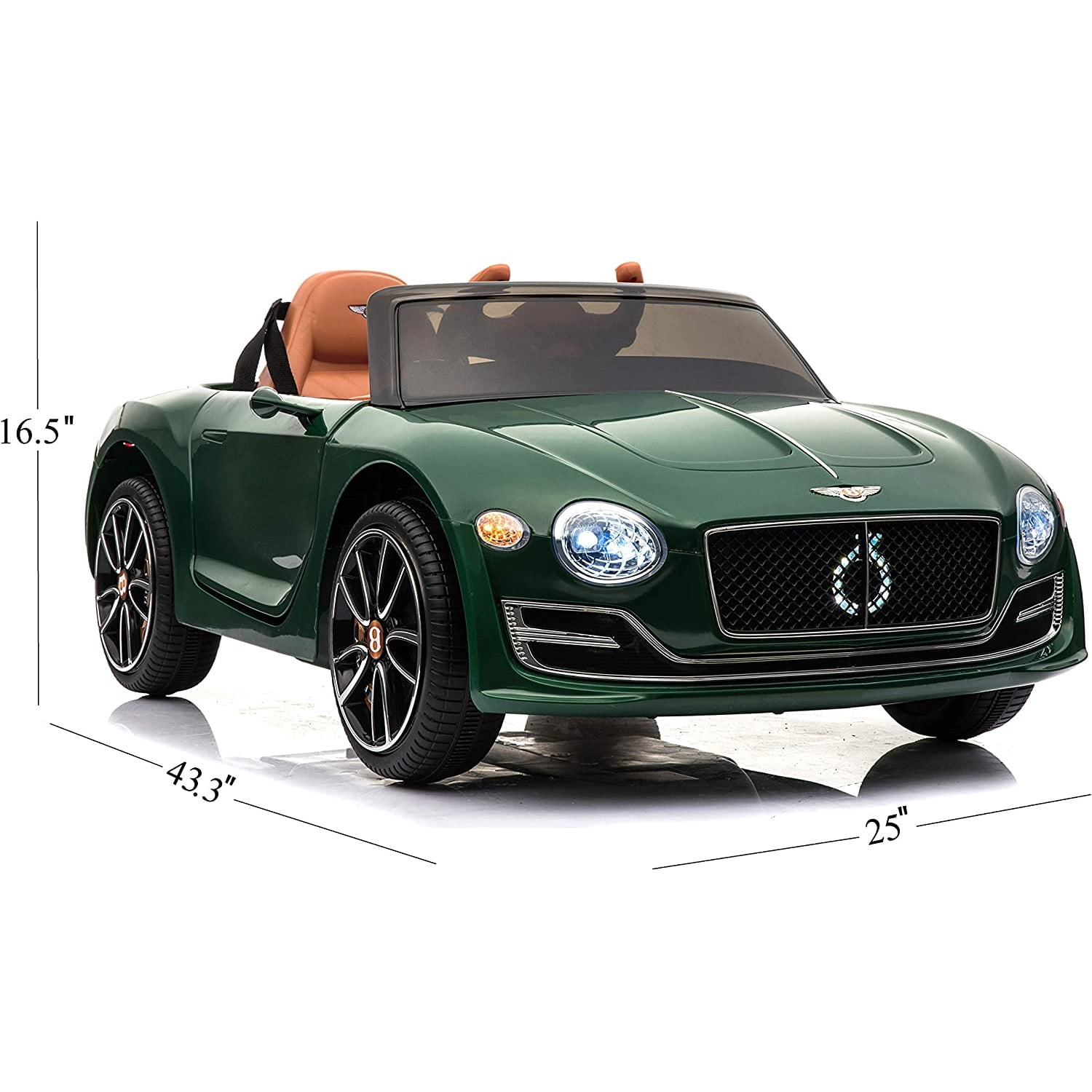 CIPACHO 12 V Powered Ride On Car, Licensed Battery Electric Car for Kids, Longer Playtime, Luxury Ride on Toys, Green CIPACHO 12 V Powered Ride On Car, Licensed Battery Electric Car for Kids, Longer Playtime, Luxury Ride on Toys, Green