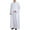 White, variant on Christmas! Ohufall Thobe,Robe for Men, Muslim Robe Arab Middle Robe Pattern Long Sleeved Standing Neck Fashion Casual Robe Muslim Clothes for Men