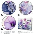 thumbnail image 3 of Designart "violet Morning Glory Graceful IV" Floral Canvas Print, 3 of 5