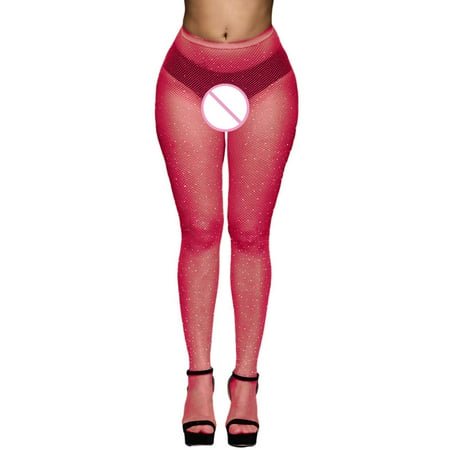 FhsagQ Chaussettes Chaussettes pour Femmes Chaussettes Plus Femmes Bas Résille avec Bas Résille à Strass Bas Résille Collants Chaussettes pour Femmes Chaussettes Chaussettes pour Femmes Camisoles et Débardeurs Intégrés Rouge Taille Unique
