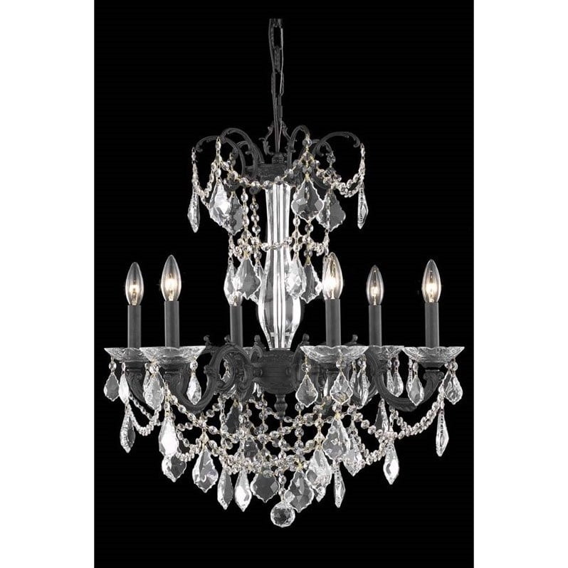 Elegant Lighting Athena 23 6 Light Royal Crystal Chandelier