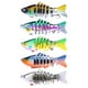 thumbnail image 3 of Kit de 5 señuelos de pesca multiarticulados, regalos realistas, aparejos de pesca, señuelos artificiales prácticos con anzuelos triples., 3 of 8