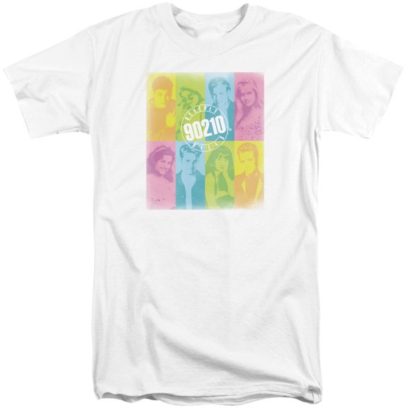 90210 Color Block Of Friends Adult Tall T-Shirt White